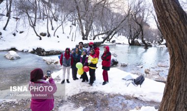 تصاویر| آبشار مارگون یخ زد!