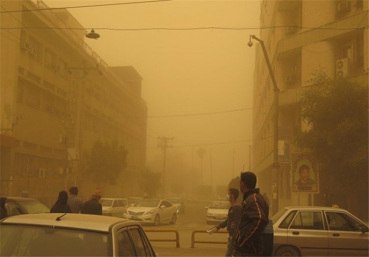 وضعیت هوای ۲ شهر خوزستان آلوده اعلام شد