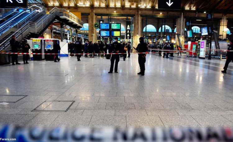 حمله با سلاح سرد در ایستگاه قطار شهر پاریس   