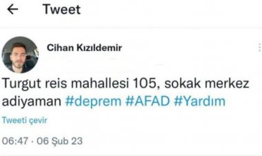 عکس | توئیت جالب شهروند ترکیه ای از زیر آوار!