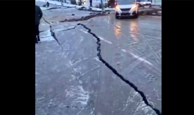 ببینید| ترک خوردگی زمین بر اثر زلزله در ترکیه