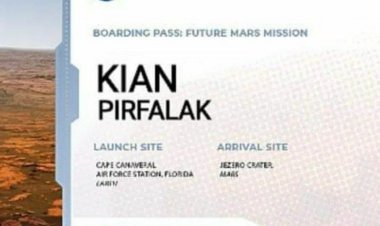 ناسا برای ‌کیان پیرفلک⁩ کارت عضویت صادر کرد
