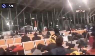 ببینید | وحشت در فرودگاه هاتای پس از دو زمین لرزه متوالی ۶/۳ و ۵/۸ ریشتری