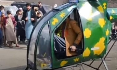 ببینید| رونمایی طالبان از بالگرد تولیدی  با قابلیت ویژه: بدون پرواز با ترمز دستی!