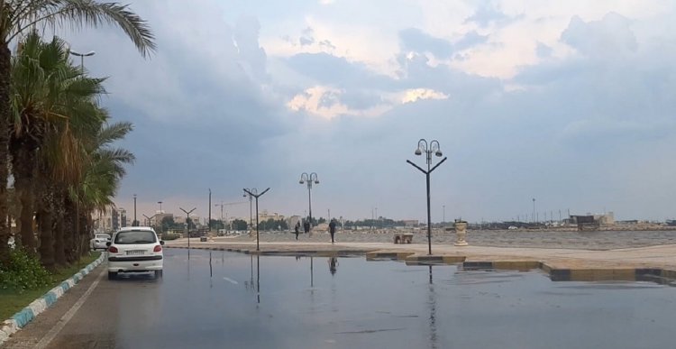 آسمان بوشهر بارانی می‌شود