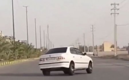 ببینید | لحظه تلخ چپ کردن سمند بعد از انجام حرکات نمایشی وسط اتوبان