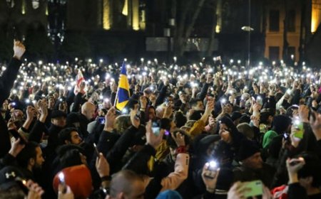 ببینید| ناآرامی در گرجستان؛ تلاش معترضان برای ورود به پارلمان