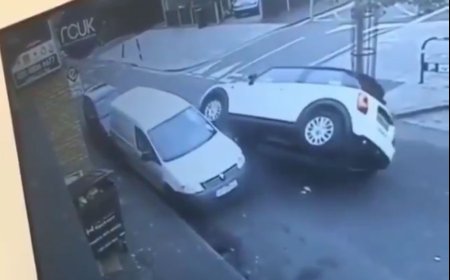 ببینید | لحظه فرار راننده بعد از شاخ به شاخ شدن!