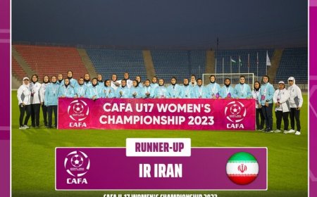نایب‌قهرمانی دختران فوتبال ایران در کافا