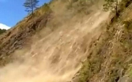 ببینید| تصاویری دلخراش از مدفون شدن زن جستجوگر زیر آوار رانش زمین