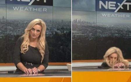 فیلم| لحظه غش کردن کارشناس هواشناسی در پخش زنده