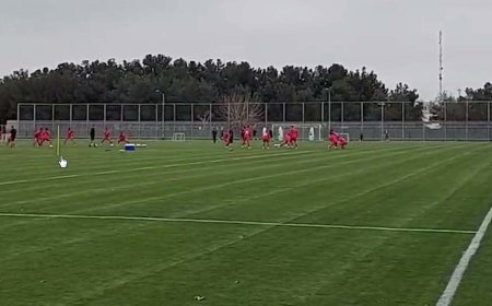 اولین تمرین تیم ملی فوتبال با حضور امیر قلعه نویی