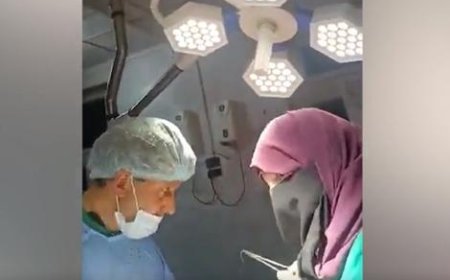 ببینید| لحظه زلزله هنگام عمل جراحی یک بیمار در کشمیر