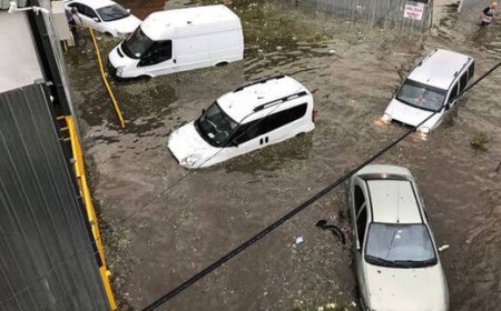 ببینید| تصاویر عجیب از سیل تگرگ در کلمبیا