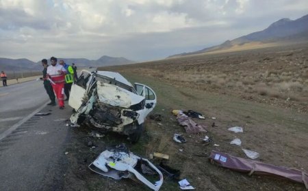 جان باختن دو جوان در تصادف محور همدان به سنندج