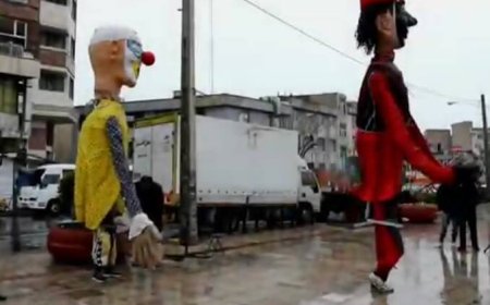 ببینید| رقص عروسک‌های غول پیکر  در شیراز