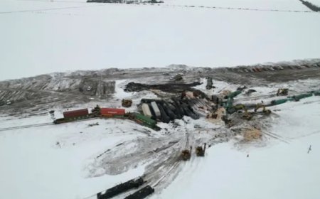 خروج یک قطار دیگر در آمریکا و نشت مواد سمی