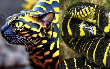 عکس جنجالی از گربه مار؛ نادرترین گونه از گربه سانان روی زمین