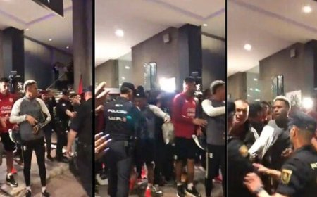 ببینید | بزن بزن پلیس مادرید با بازیکنان تیم ملی پرو