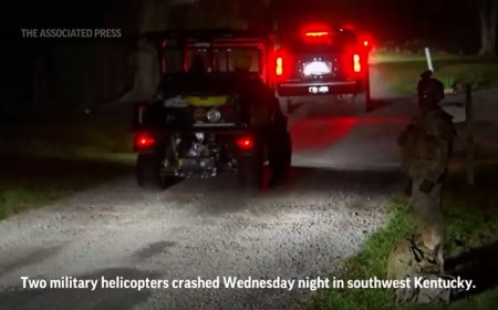 ۹ کشته بر اثر برخورد دو بالگرد نظامی در آمریکا