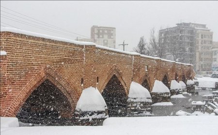 هم‌اکنون بارش برف اردبیل را ببینید