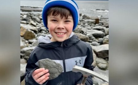 کشف شگفت انگیز پسر بچه ۹ ساله در ساحل / عکس