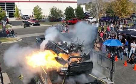 انفجار موتور یک پیکاپ/ فیلم