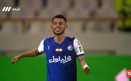 گل اول استقلال به ذوب آهن توسط قایدی