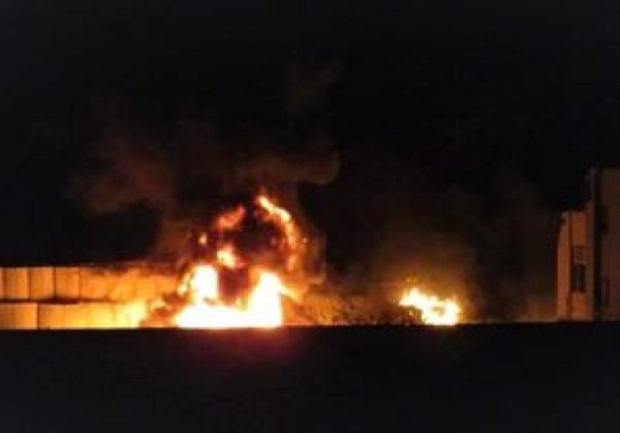 انبار قاچاق سوخت در کرمان آتش گرفت