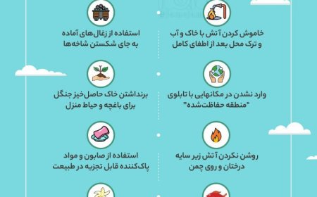 چند توصیه برای محافظت از طبیعت در سیزدهم فروردین