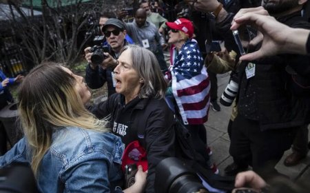 درگیری مخالفان و موافقان ترامپ در اطراف دادگاه منهتن 