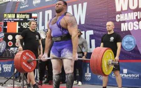 ببینید| بلند کردن وزنه 435 کیلویی توسط ورزشکار ایرانی