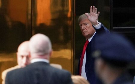 ببینید| ترامپ دادگاه نیویورک را ترک کرد