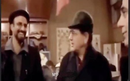 ببینید | مکالمه دوستانه استاد شجریان و فروشنده خارجی