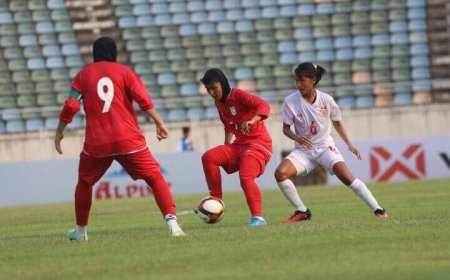 ببینید| صعود دختران فوتبال ایران با بدل مهدی قایدی!