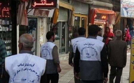 اولین «گروه تذکر لسانی» مردانه به «خیابان‌ها» آمدند