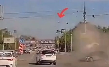 ببینید | لحظه دلخراش از پرتاب شدن راننده تویوتا به آسمان !