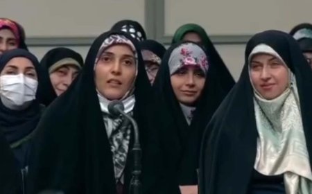 ببینید | گلایه یک شاعر زن در حضور رهبر معظم  در خصوص شرایط مسکن!