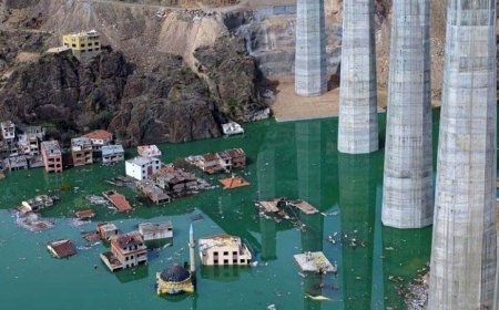 یک شهر ترکیه زیر آب مدفون شد + عکس 