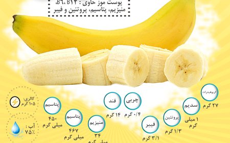 اینفوگرافیک | موز ، میوه خردمندان
