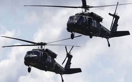 کشته شدن ۳ تن در سقوط ۲ بالگرد نظامی آمریکایی