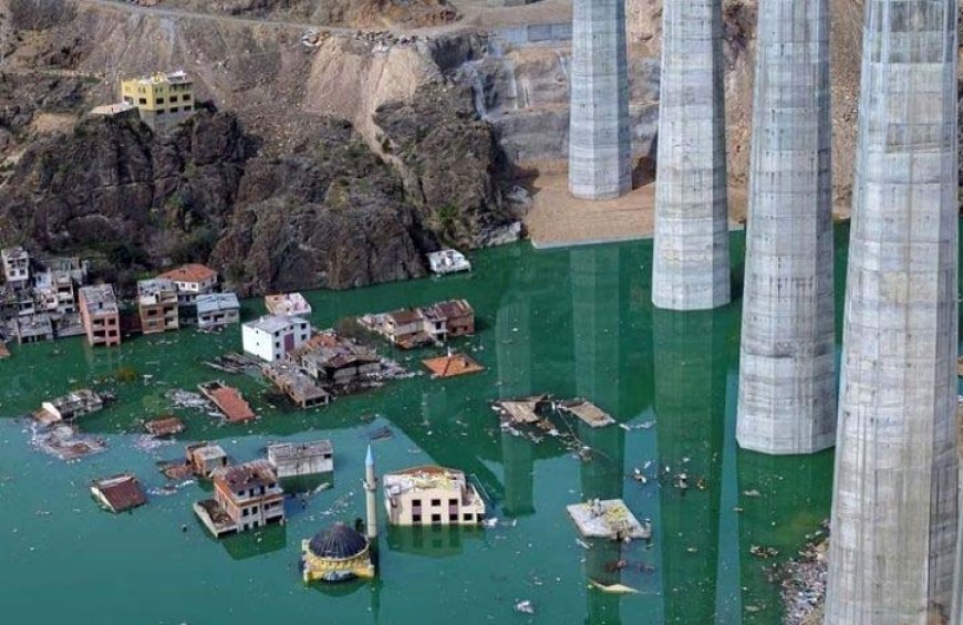 یک شهر ترکیه زیر آب مدفون شد + عکس 