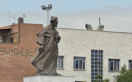 بزرگترین مجسمه برنزی پایتخت رونمایی شد