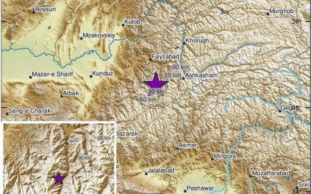 وقوع زلزله ۵.۲ ریشتری در هندوکش افغانستان