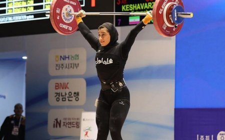 دختر وزنه‌بردار  مرودشتی  به مدال برنز آسیا رسید