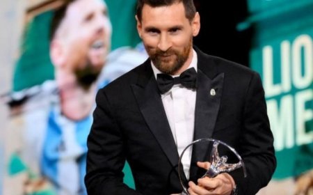 مسی بهترین ورزشکار سال  جهان شد