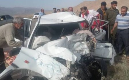 تصادف مرگبار در دامغان با ۴ فوتی و یک مصدوم 