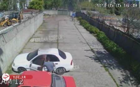 ببینید | انفجار وحشتناک گوشی تلفن همراه در داخل اتومبیل