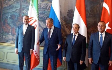 بیانیه مشترک نشست چهارجانبه وزرای امور خارجه در مسکو