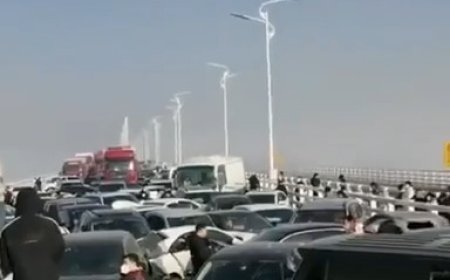 ببینید | تصادف شدید ۲۰۰ خودرو بر اثر مه در چین!
